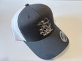 Gray & White Snap Back Trucker Hat