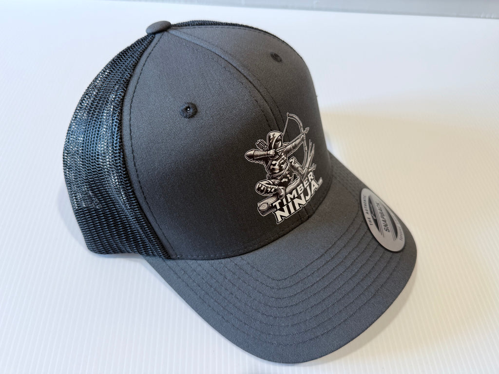 Gray and Black Snap Back Trucker Hat